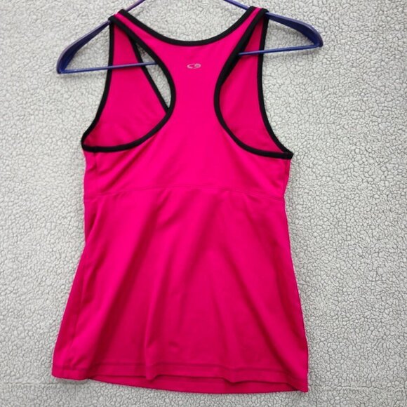 Champion Tank Top Womens Athletic Large Stretchy Workout Yoga Pink Black - Picture 8 of 10